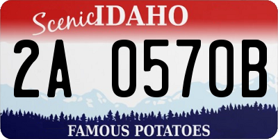 ID license plate 2A0570B