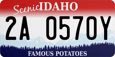 ID license plate 2A0570Y