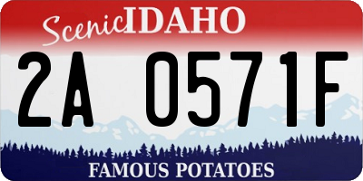 ID license plate 2A0571F