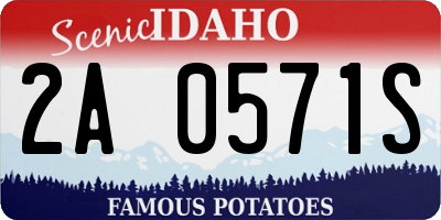 ID license plate 2A0571S