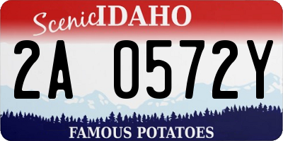 ID license plate 2A0572Y