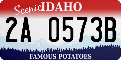 ID license plate 2A0573B