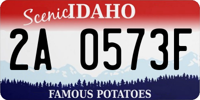 ID license plate 2A0573F
