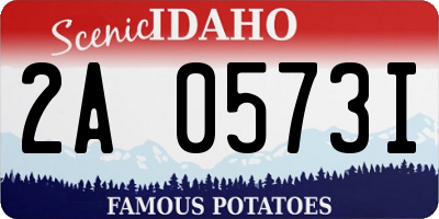 ID license plate 2A0573I
