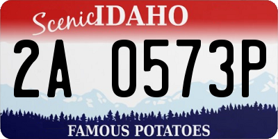 ID license plate 2A0573P