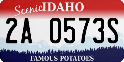 ID license plate 2A0573S
