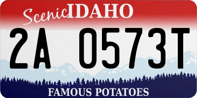 ID license plate 2A0573T