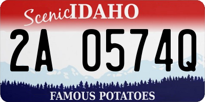 ID license plate 2A0574Q