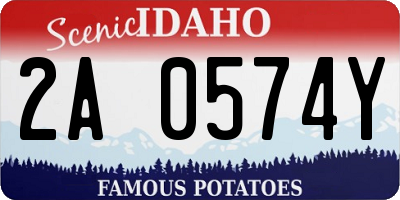 ID license plate 2A0574Y