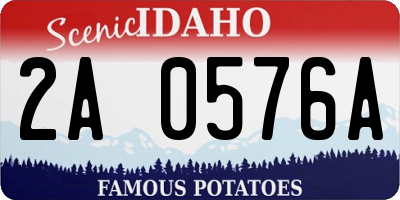 ID license plate 2A0576A