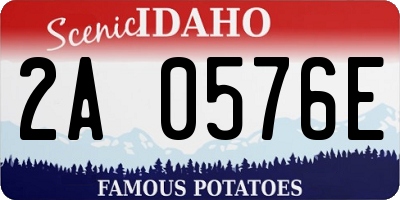 ID license plate 2A0576E