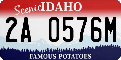 ID license plate 2A0576M