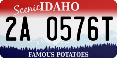 ID license plate 2A0576T