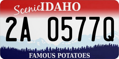 ID license plate 2A0577Q