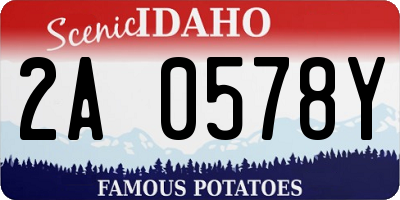 ID license plate 2A0578Y