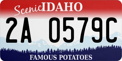 ID license plate 2A0579C