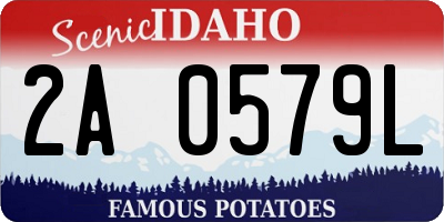 ID license plate 2A0579L