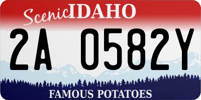 ID license plate 2A0582Y