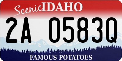 ID license plate 2A0583Q