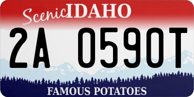 ID license plate 2A0590T