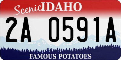 ID license plate 2A0591A