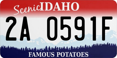 ID license plate 2A0591F