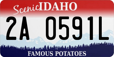ID license plate 2A0591L