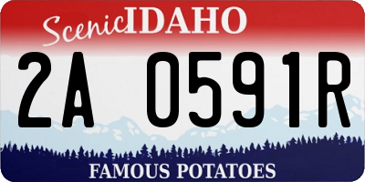ID license plate 2A0591R