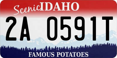 ID license plate 2A0591T
