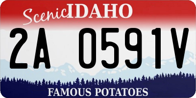 ID license plate 2A0591V