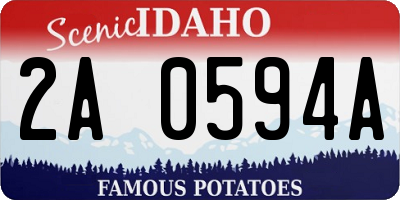 ID license plate 2A0594A