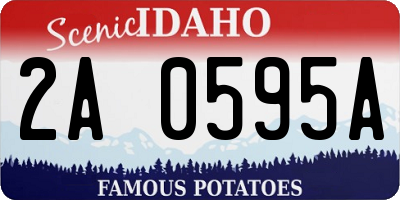 ID license plate 2A0595A