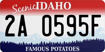 ID license plate 2A0595F