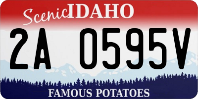 ID license plate 2A0595V