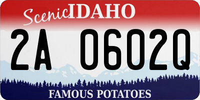 ID license plate 2A0602Q