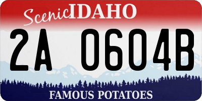 ID license plate 2A0604B