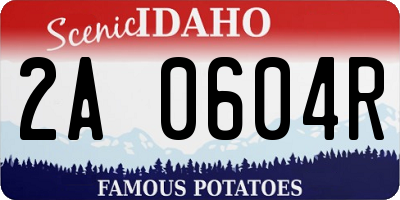 ID license plate 2A0604R