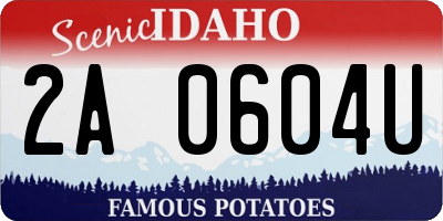 ID license plate 2A0604U