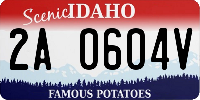 ID license plate 2A0604V