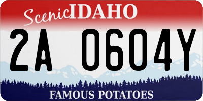ID license plate 2A0604Y