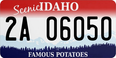 ID license plate 2A0605O