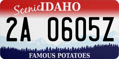 ID license plate 2A0605Z