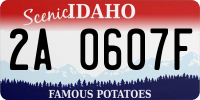 ID license plate 2A0607F