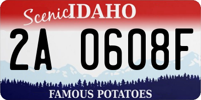 ID license plate 2A0608F