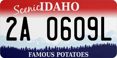 ID license plate 2A0609L