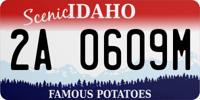 ID license plate 2A0609M