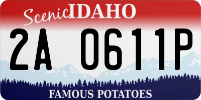 ID license plate 2A0611P