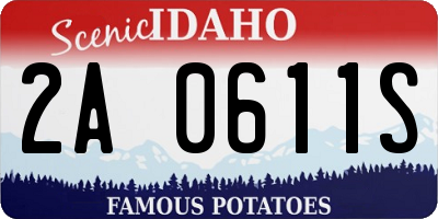 ID license plate 2A0611S