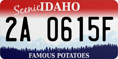 ID license plate 2A0615F