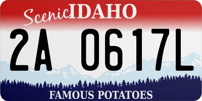 ID license plate 2A0617L